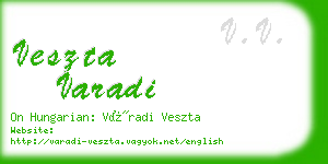 veszta varadi business card